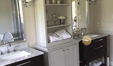 bathroom double sinks